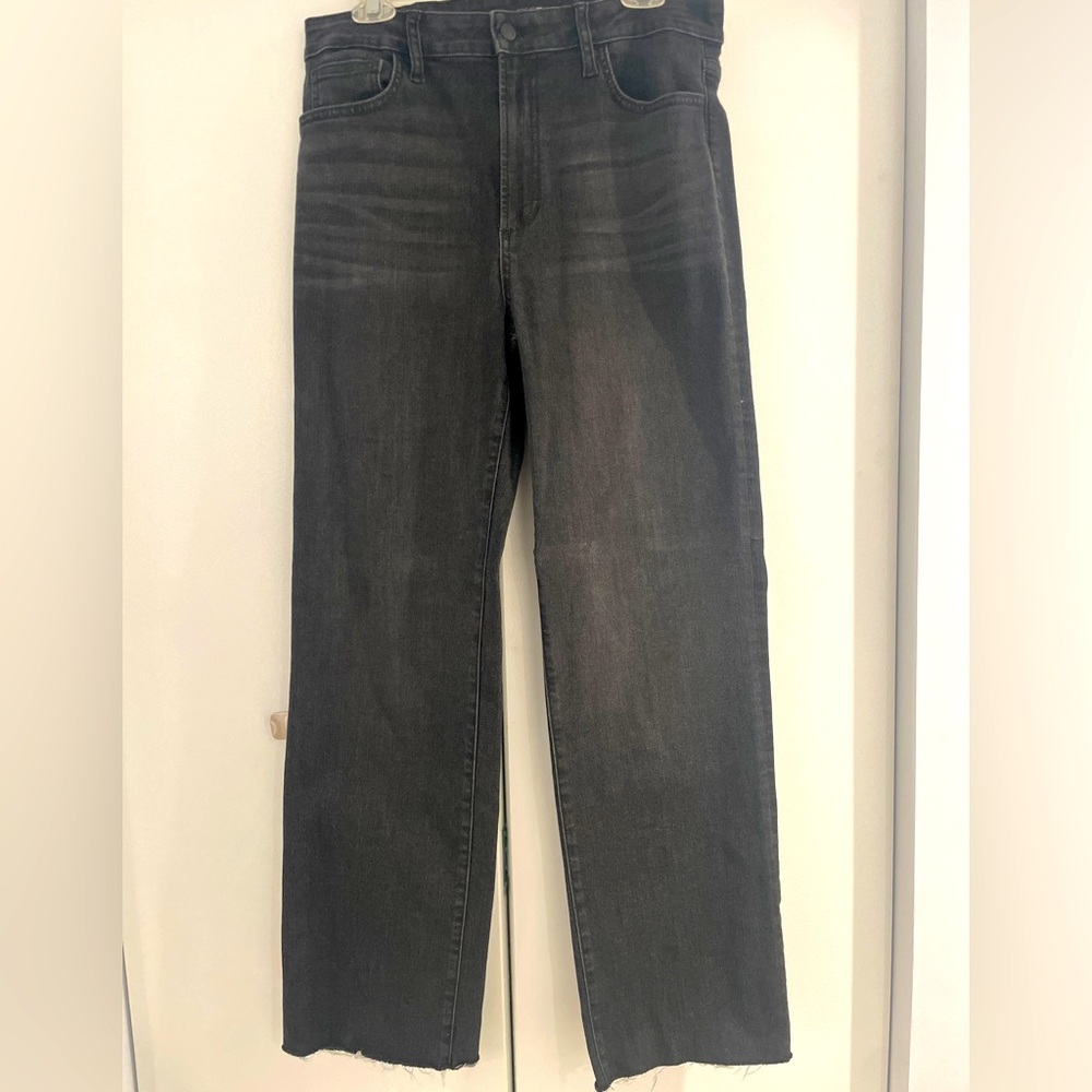 Joe’s Jeans High Rise Wide Leg Size 31 Faded Black